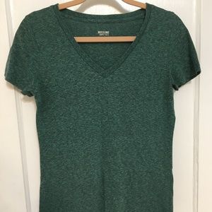 Forest Green V Neck T-Shirt